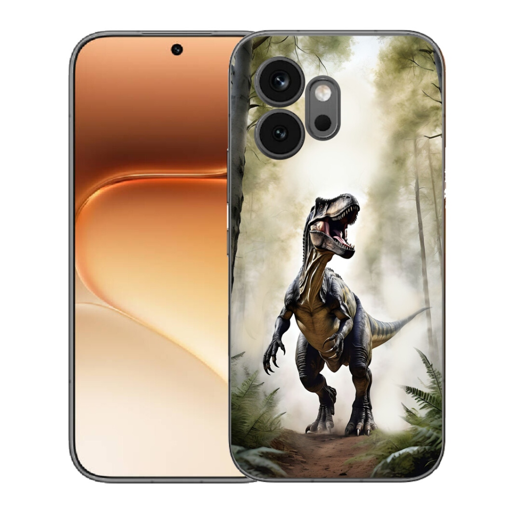 Gelový kryt mmCase na Honor 600 - naštvaný T-Rex
