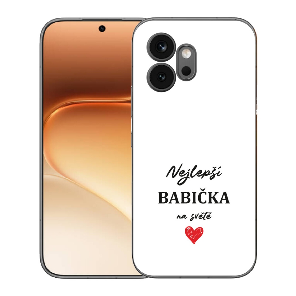 Gelový kryt mmCase na Honor 600 - nejlepší babička 1 bílé pozadí