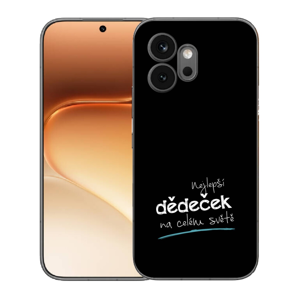 Gelový kryt mmCase na Honor 600 - nejlepší dědeček 3 černé pozadí