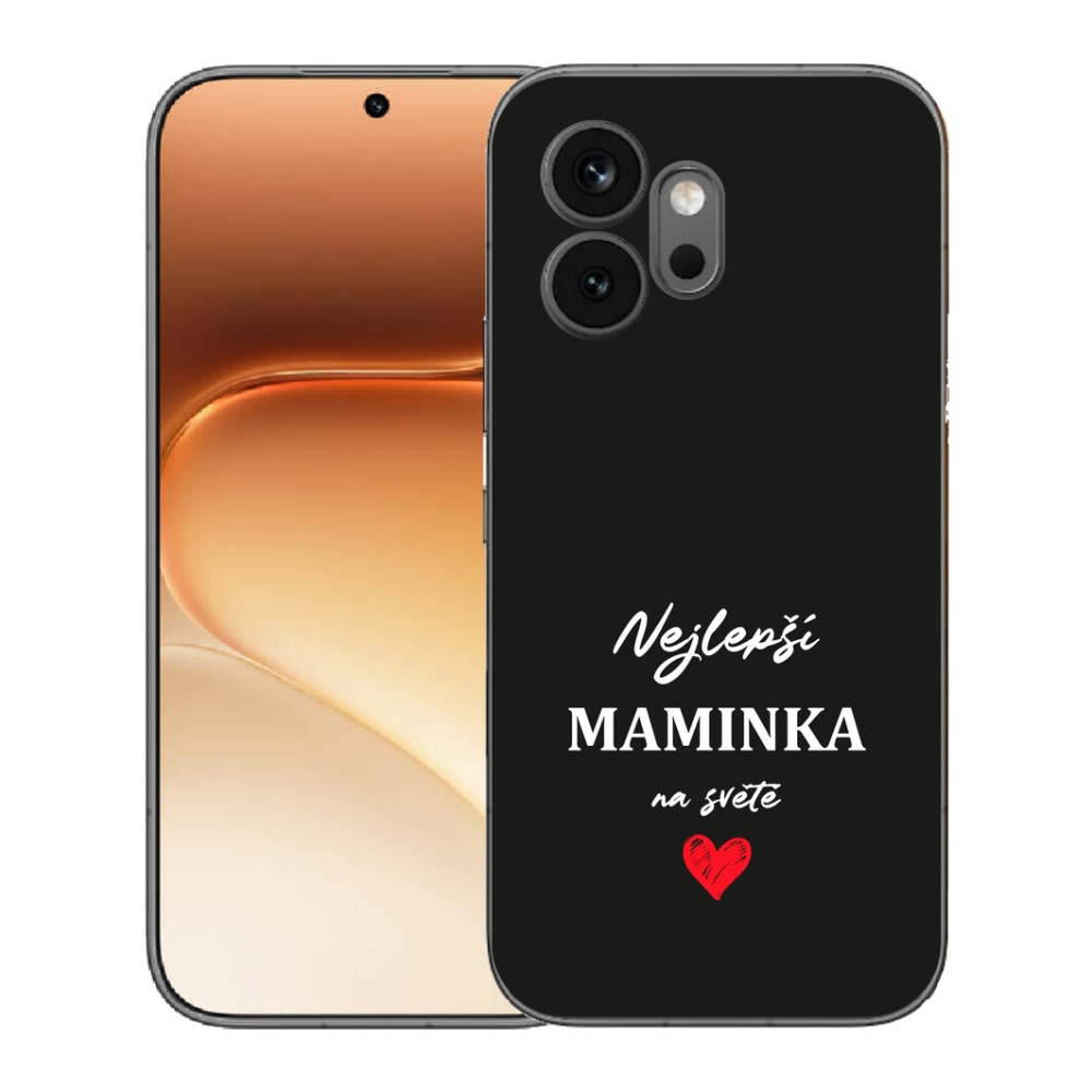 Gelový kryt mmCase na Honor 600 - nejlepší maminka 1 černé pozadí