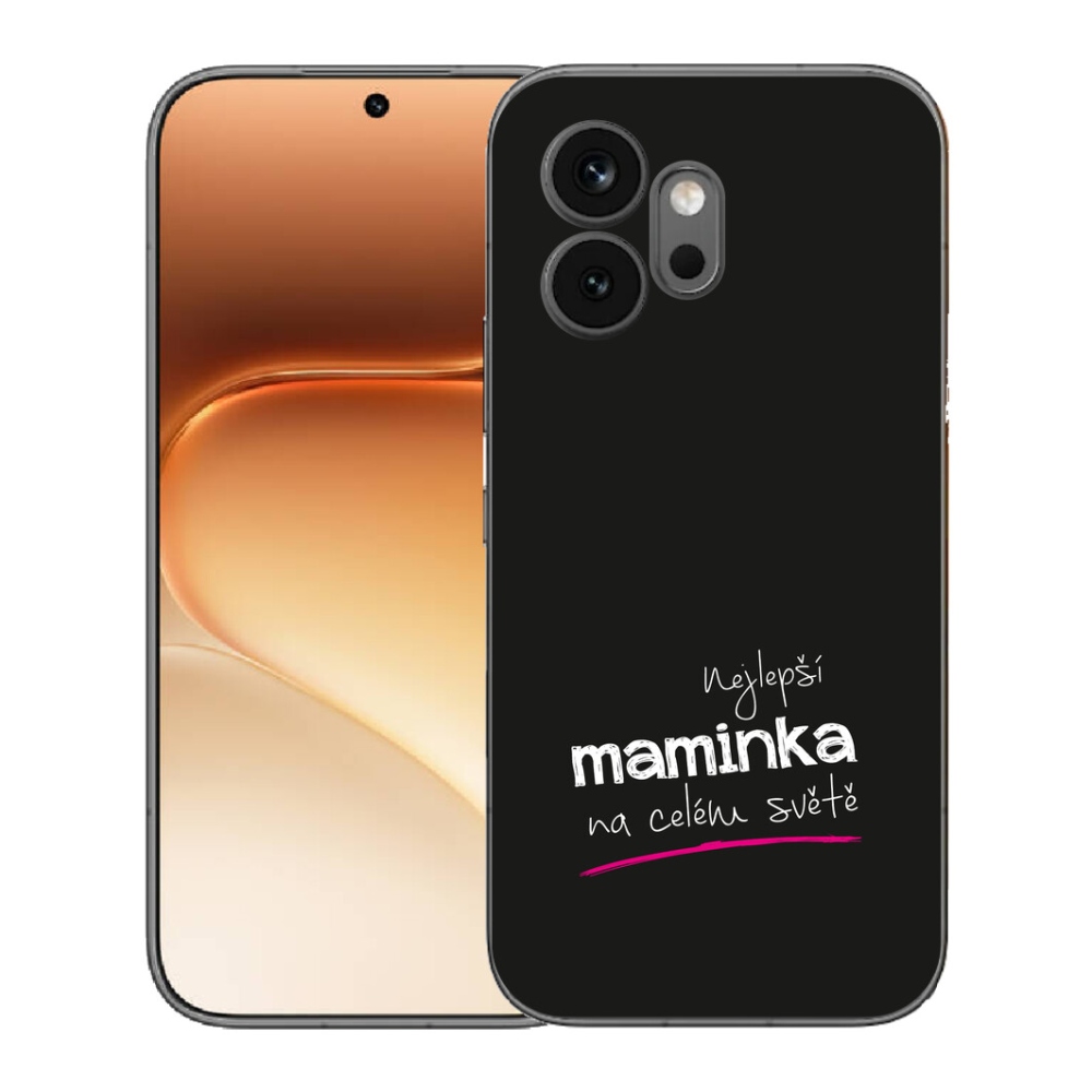 Gelový kryt mmCase na Honor 600 - nejlepší maminka 4 černé pozadí