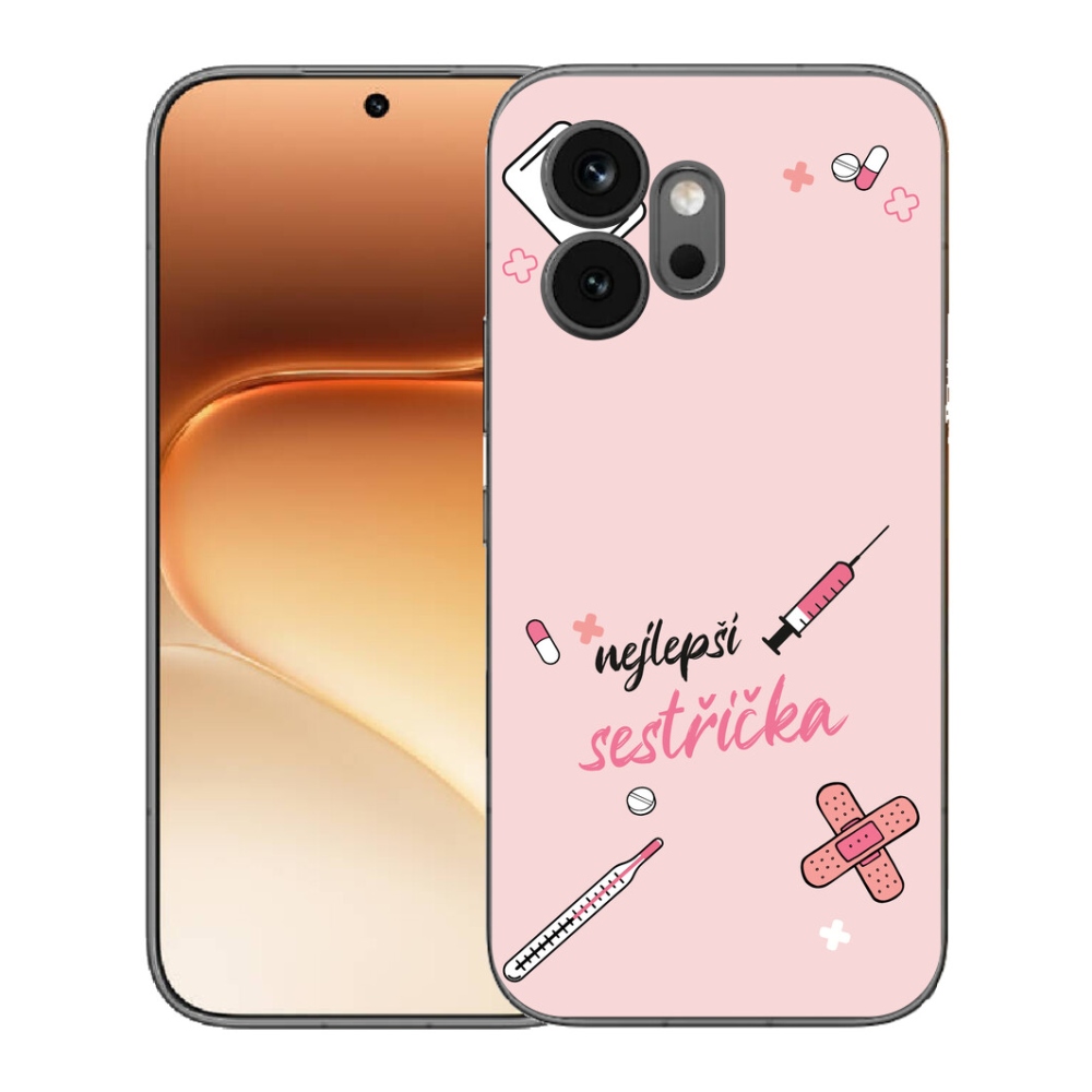 Gelový kryt mmCase na Honor 600 - nejlepší sestřička růžové pozadí