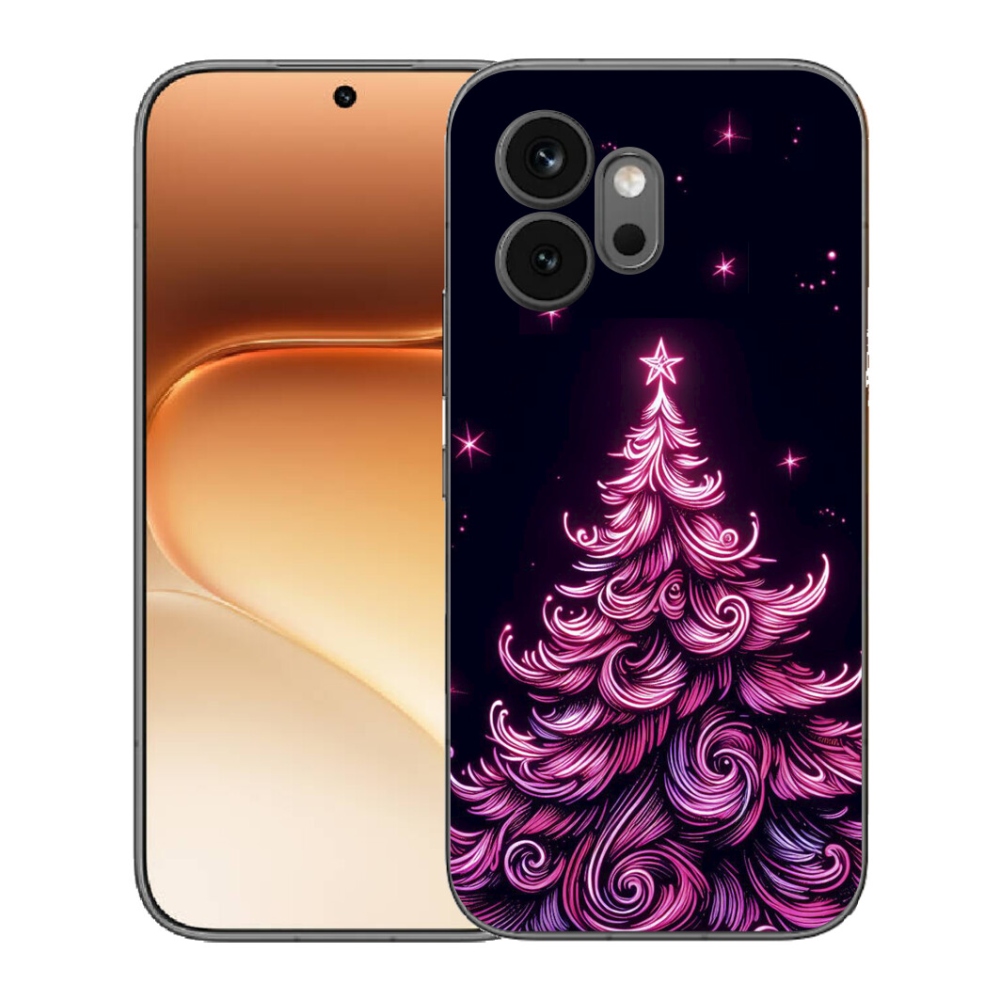 Gelový kryt mmCase na Honor 600 - neonový vánoční stromek 2