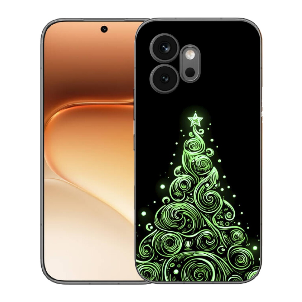 Gelový kryt mmCase na Honor 600 - neonový vánoční stromek 3