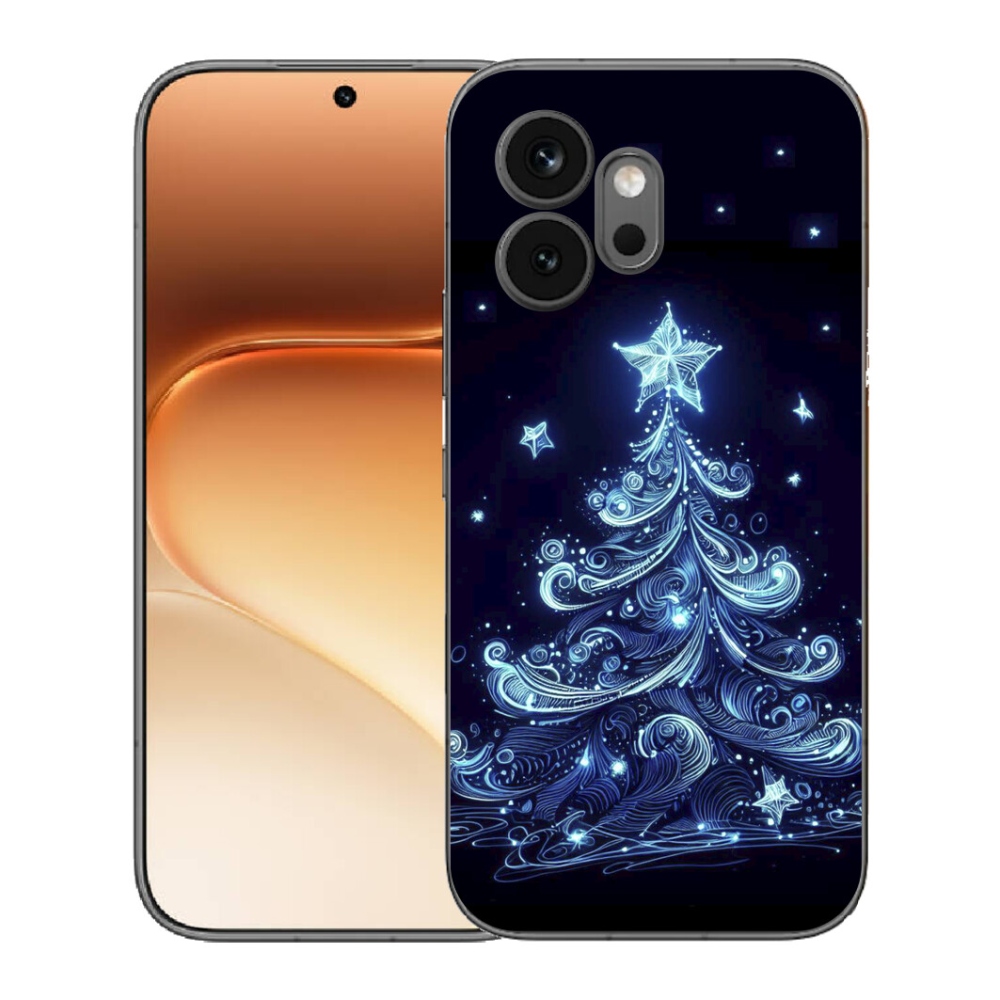 Gelový kryt mmCase na Honor 600 - neonový vánoční stromek 4