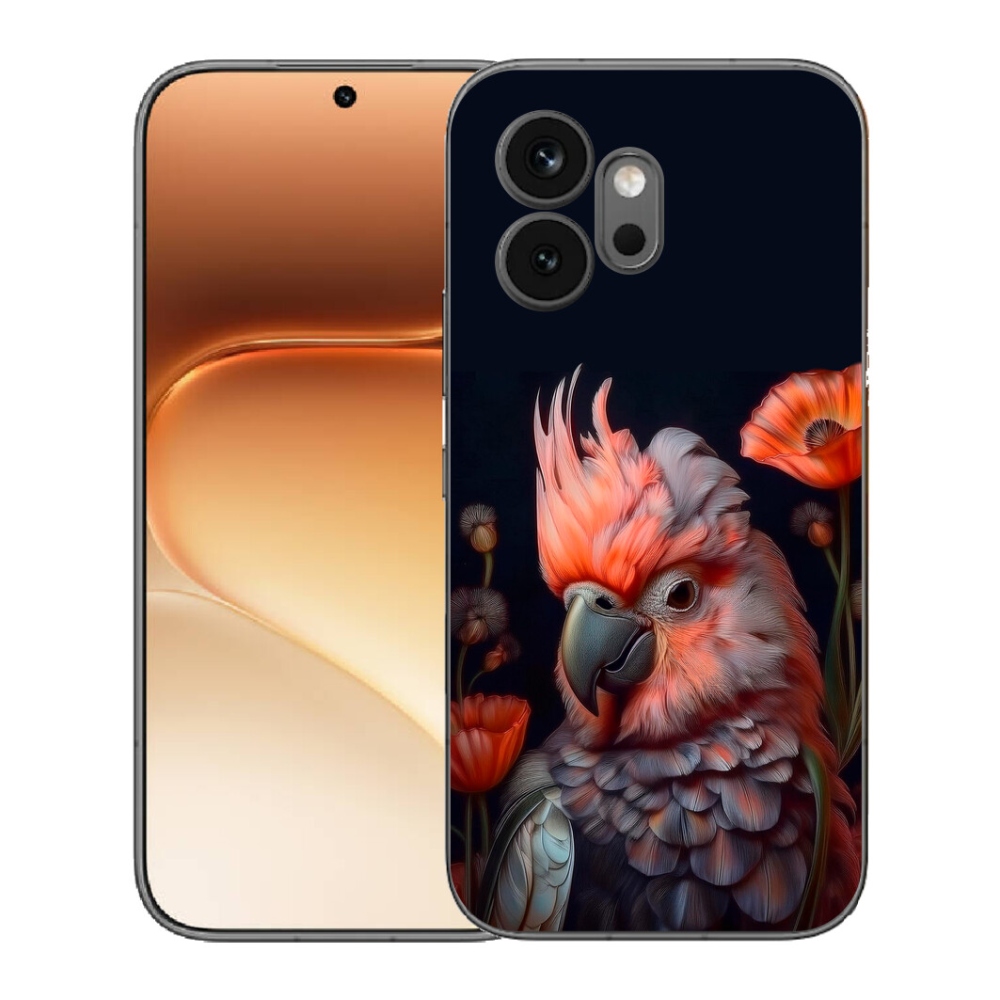 Gelový kryt mmCase na Honor 600 - papoušek kakadu v barvách