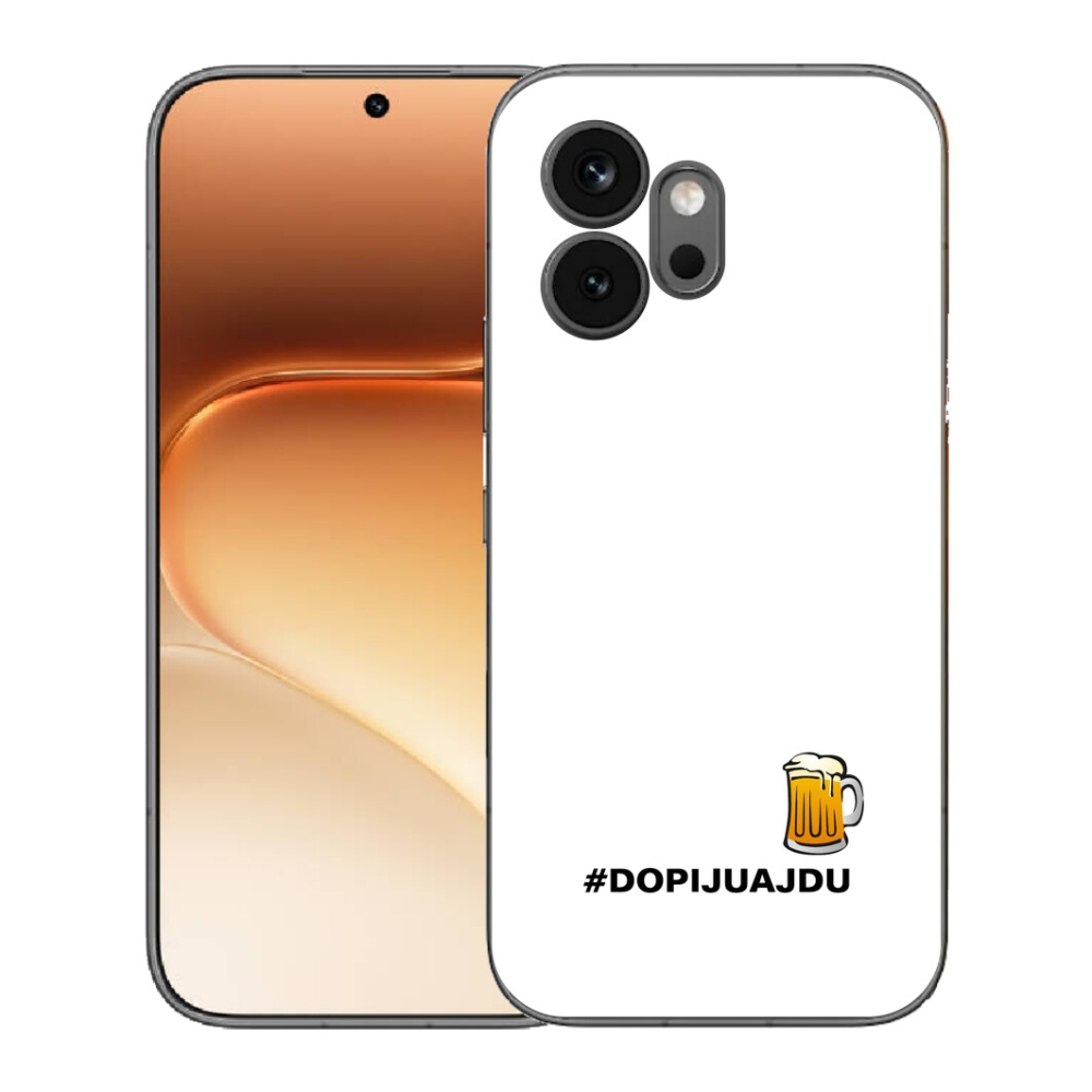 Gelový kryt mmCase na Honor 600 - pivní motiv 1 bílé pozadí