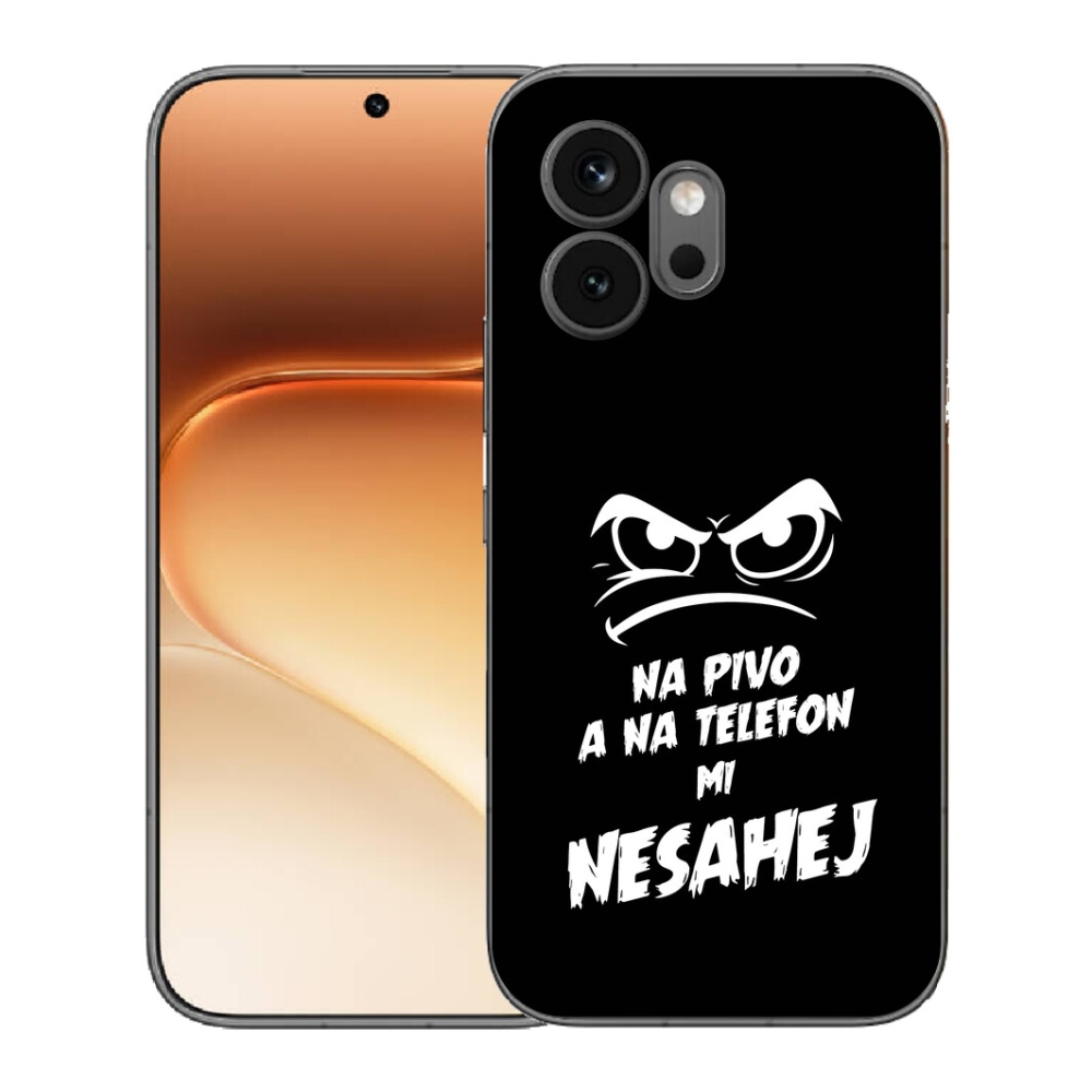 Gelový kryt mmCase na Honor 600 - pivní motiv 2 černé pozadí
