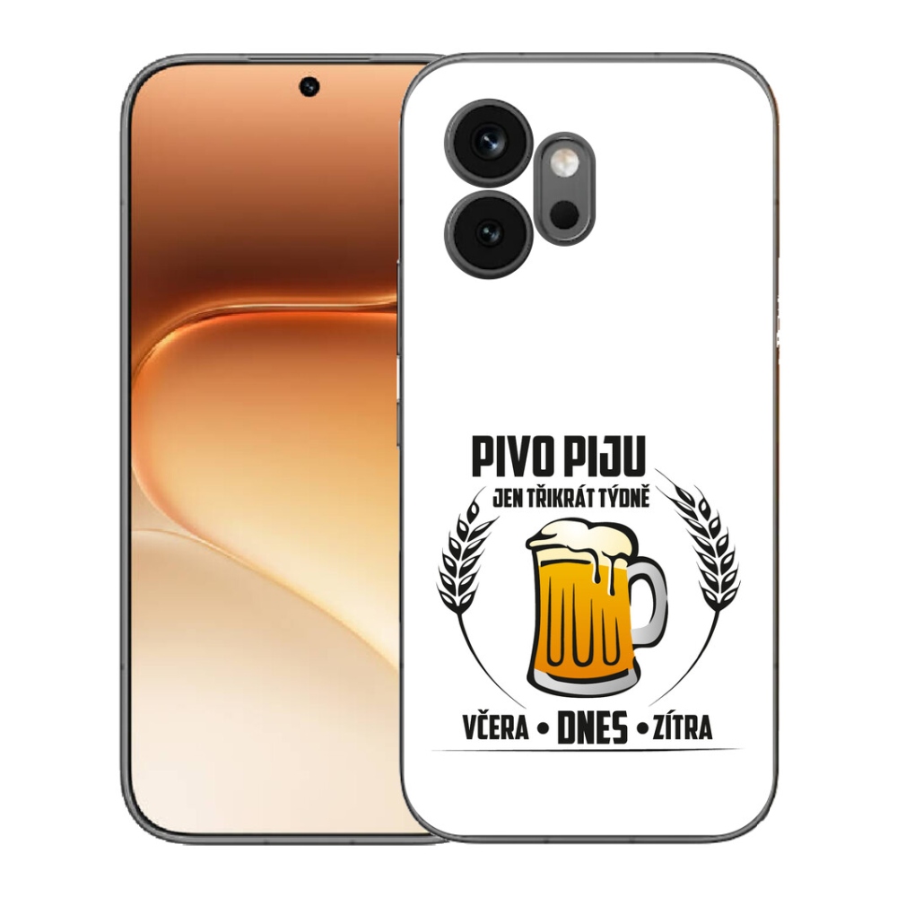 Gelový kryt mmCase na Honor 600 - pivní motiv bílé pozadí