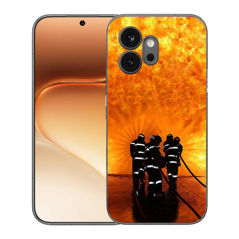 Gelový kryt mmCase na Honor 600 - požár
