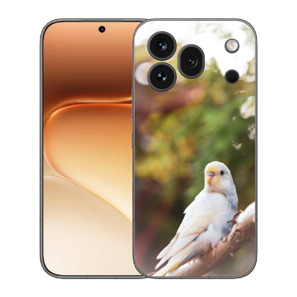 Gelový kryt mmCase na Honor 600 Pro - andulka bílá