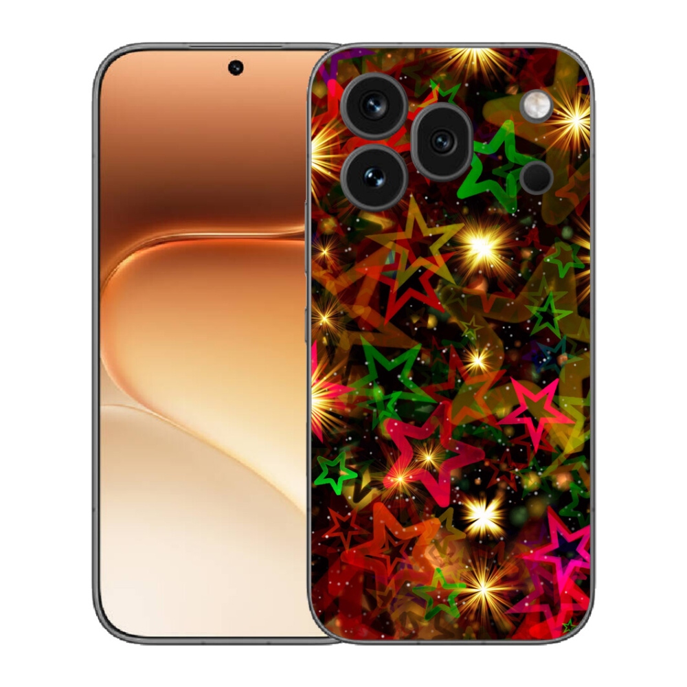 Gelový kryt mmCase na Honor 600 Pro - barevné hvězdičky