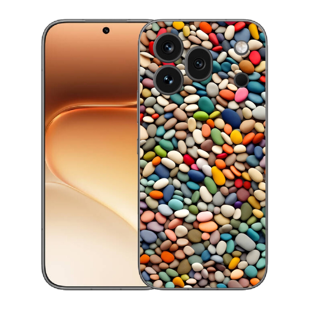 Gelový kryt mmCase na Honor 600 Pro - barevné kamínky 2