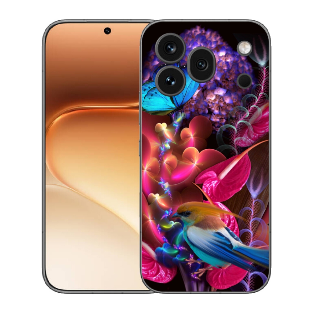 Gelový kryt mmCase na Honor 600 Pro - barevné květiny