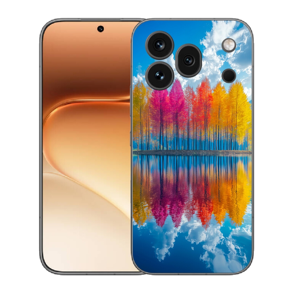 Gelový kryt mmCase na Honor 600 Pro - barevné stromy