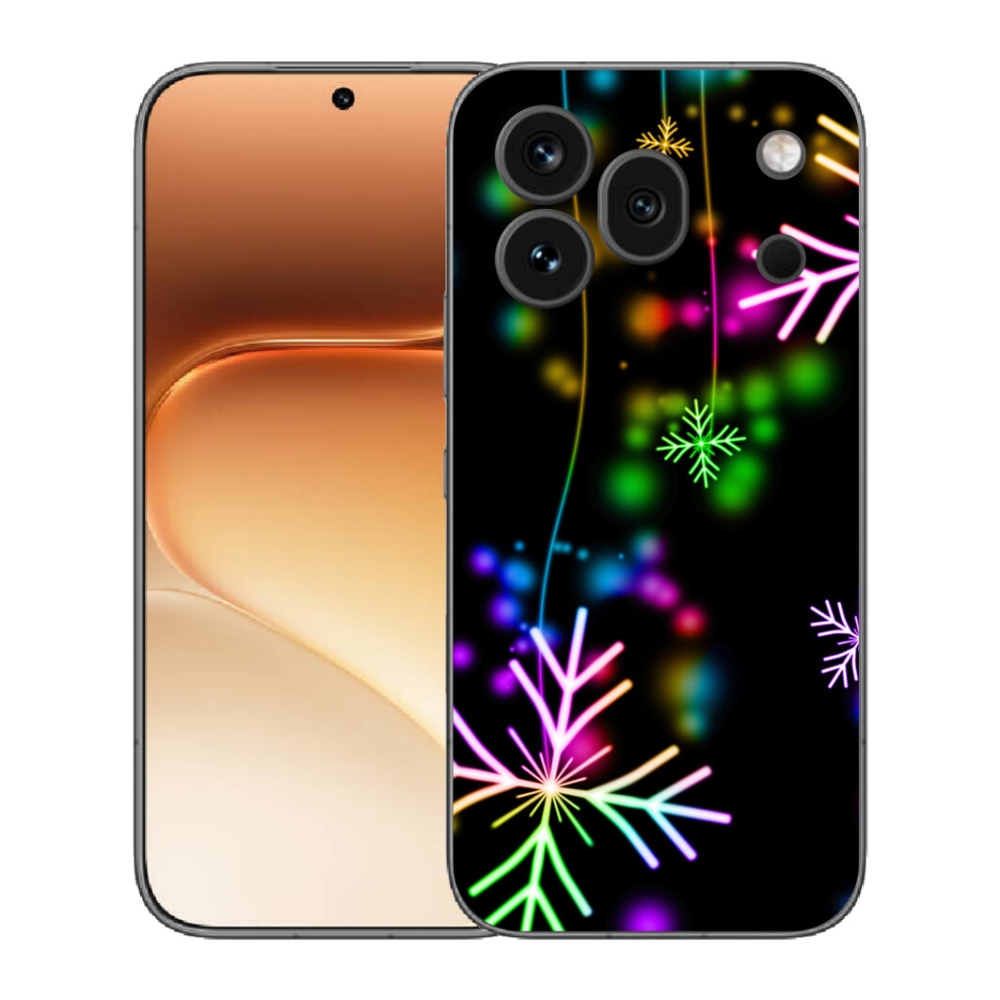 Gelový kryt mmCase na Honor 600 Pro - barevné vločky