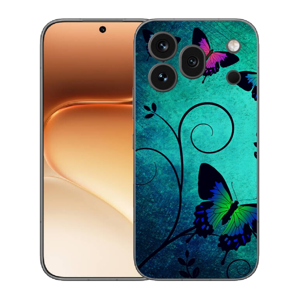 Gelový kryt mmCase na Honor 600 Pro - barevní motýli