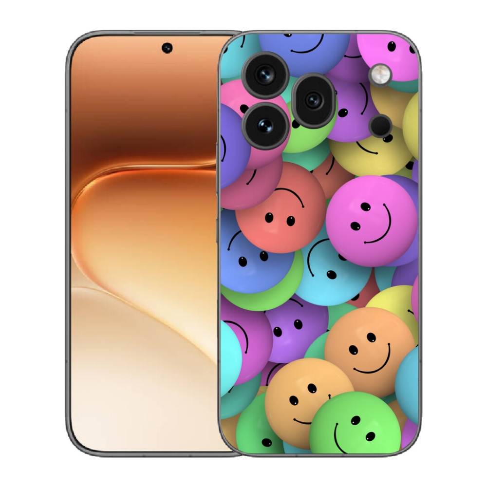 Gelový kryt mmCase na Honor 600 Pro - barevní smajlíci