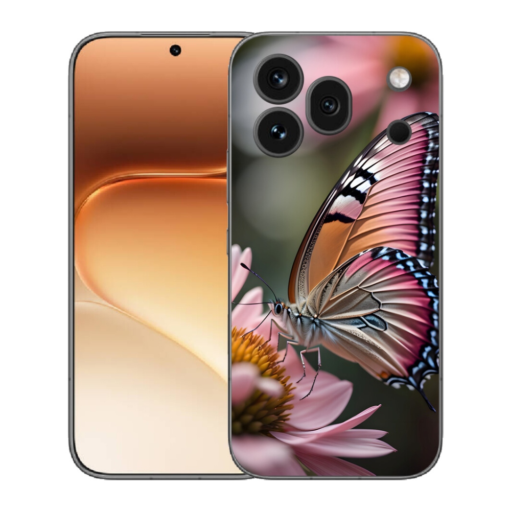 Gelový kryt mmCase na Honor 600 Pro - barevný motýl