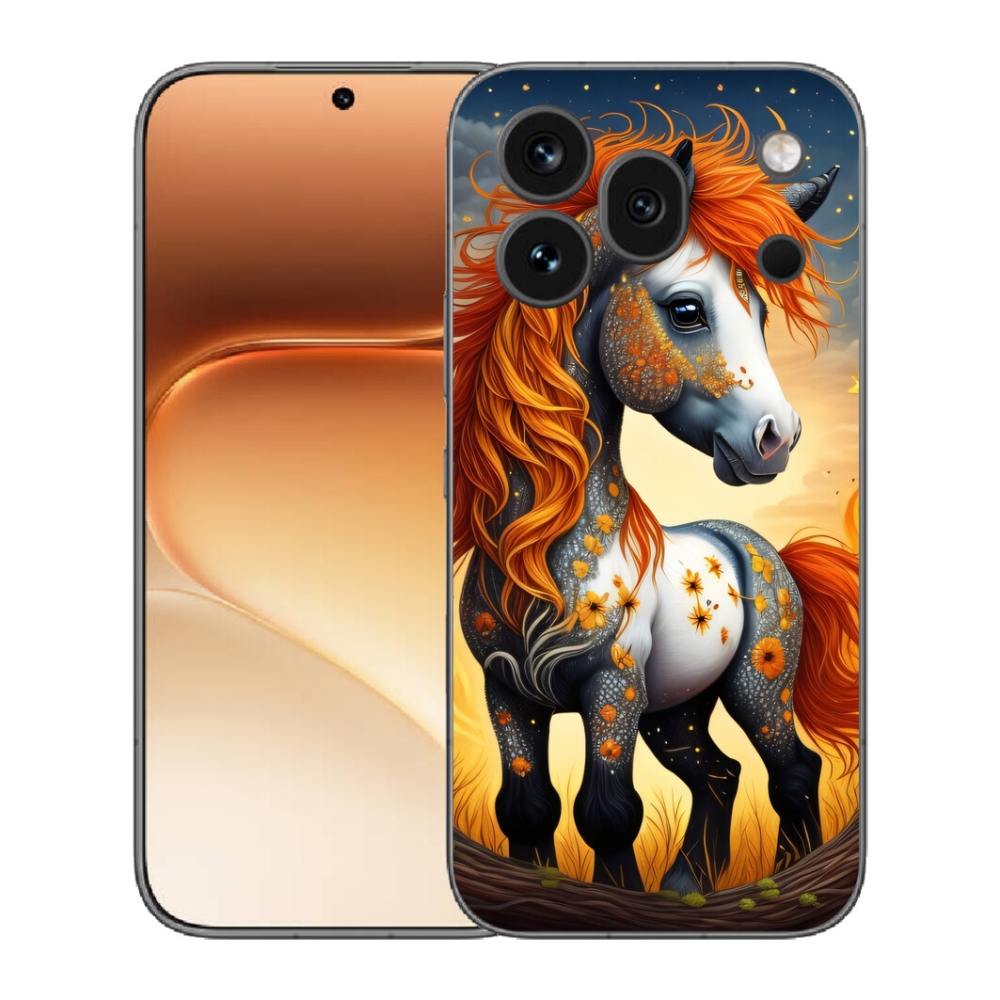 Gelový kryt mmCase na Honor 600 Pro - barevný poník
