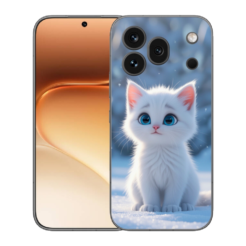Gelový kryt mmCase na Honor 600 Pro - bílé kotě 3