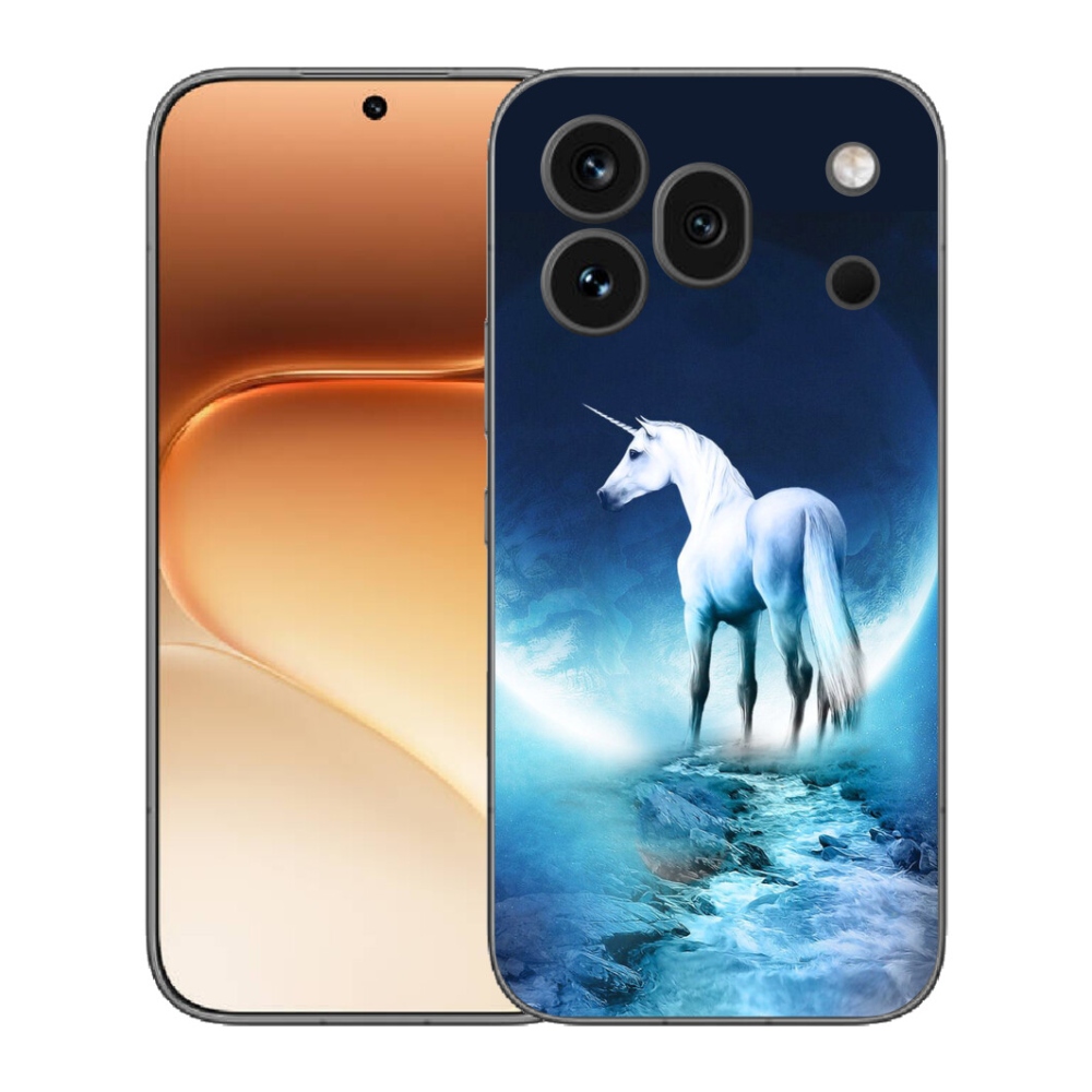 Gelový kryt mmCase na Honor 600 Pro - bílý jednorožec