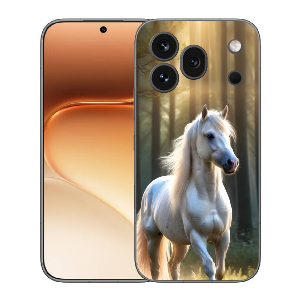 Gelový kryt mmCase na Honor 600 Pro - bílý kůň 3