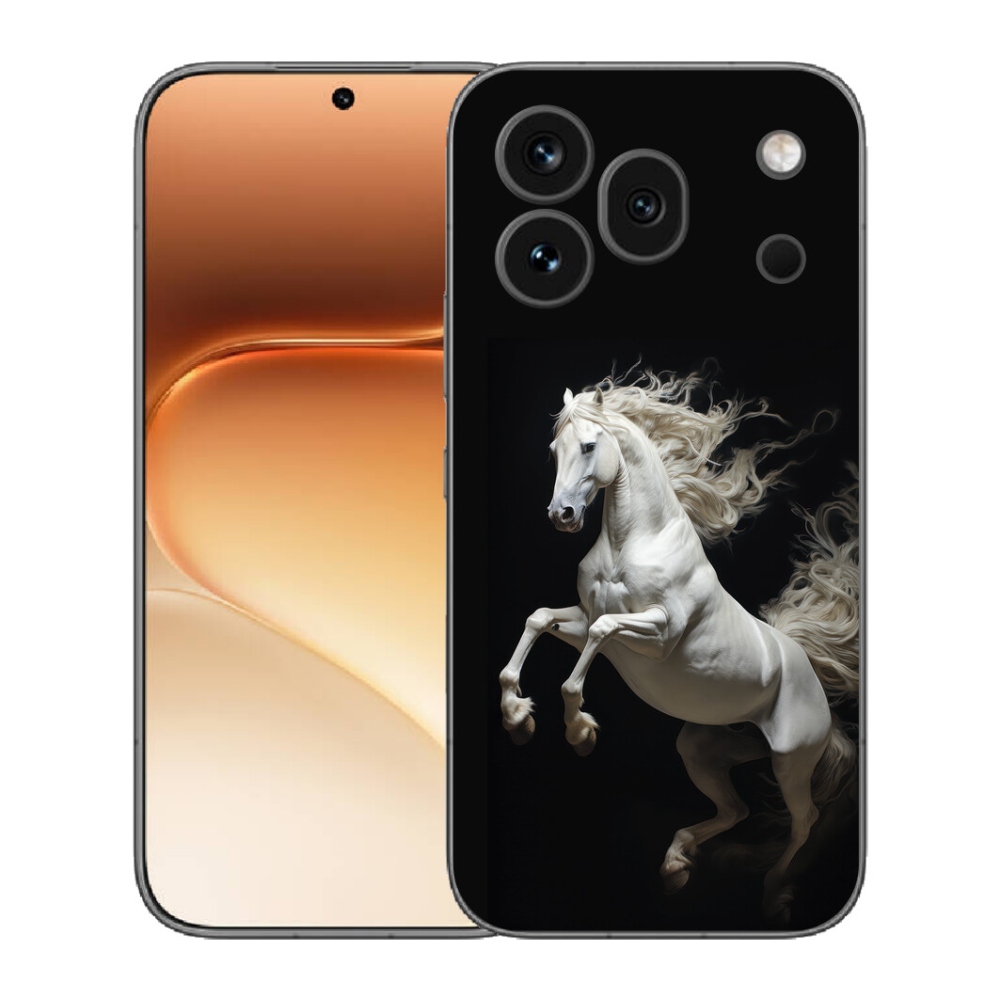 Gelový kryt mmCase na Honor 600 Pro - bílý kůň 4