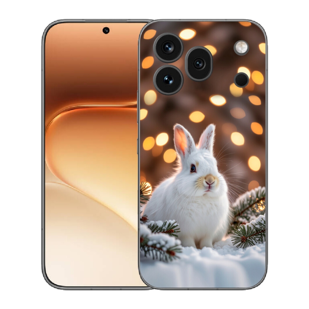 Gelový kryt mmCase na Honor 600 Pro - bílý zajíc