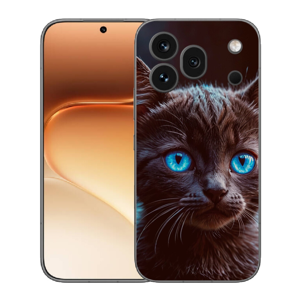 Gelový kryt mmCase na Honor 600 Pro - černé kotě 2