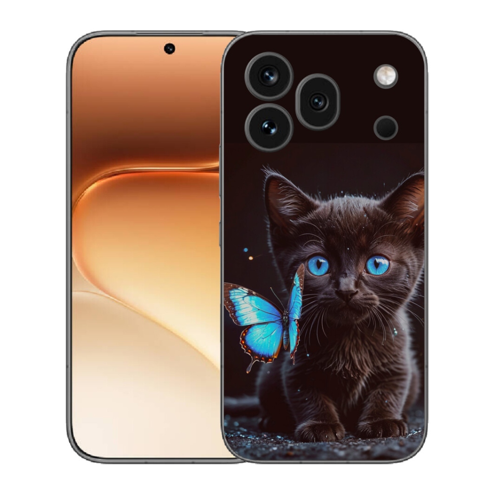 Gelový kryt mmCase na Honor 600 Pro - černé kotě 3