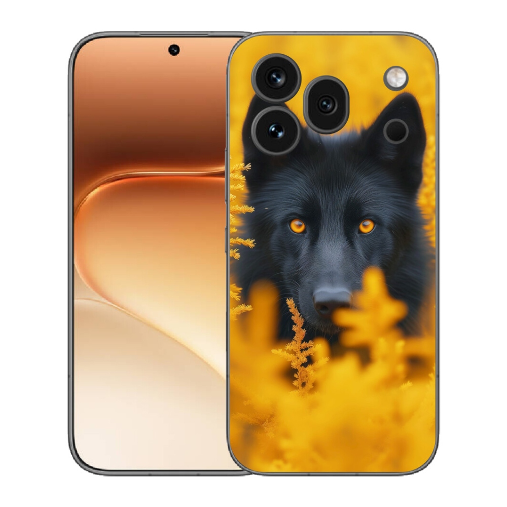 Gelový kryt mmCase na Honor 600 Pro - černý vlk 2