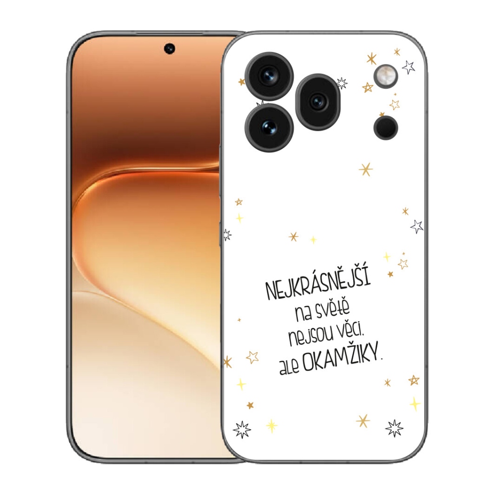 Gelový kryt mmCase na Honor 600 Pro - citát 4 bílé pozadí
