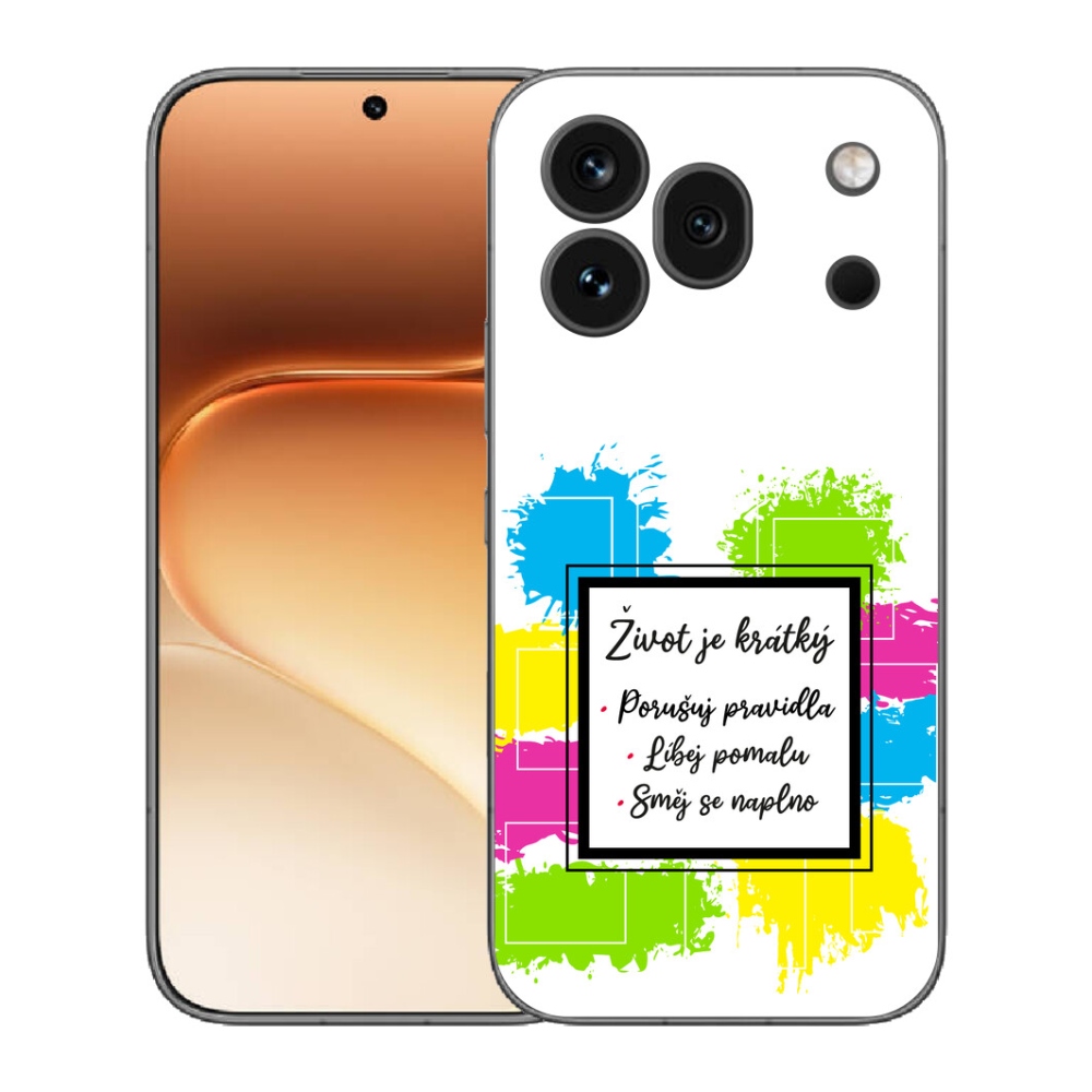 Gelový kryt mmCase na Honor 600 Pro - citát 5 bílé pozadí
