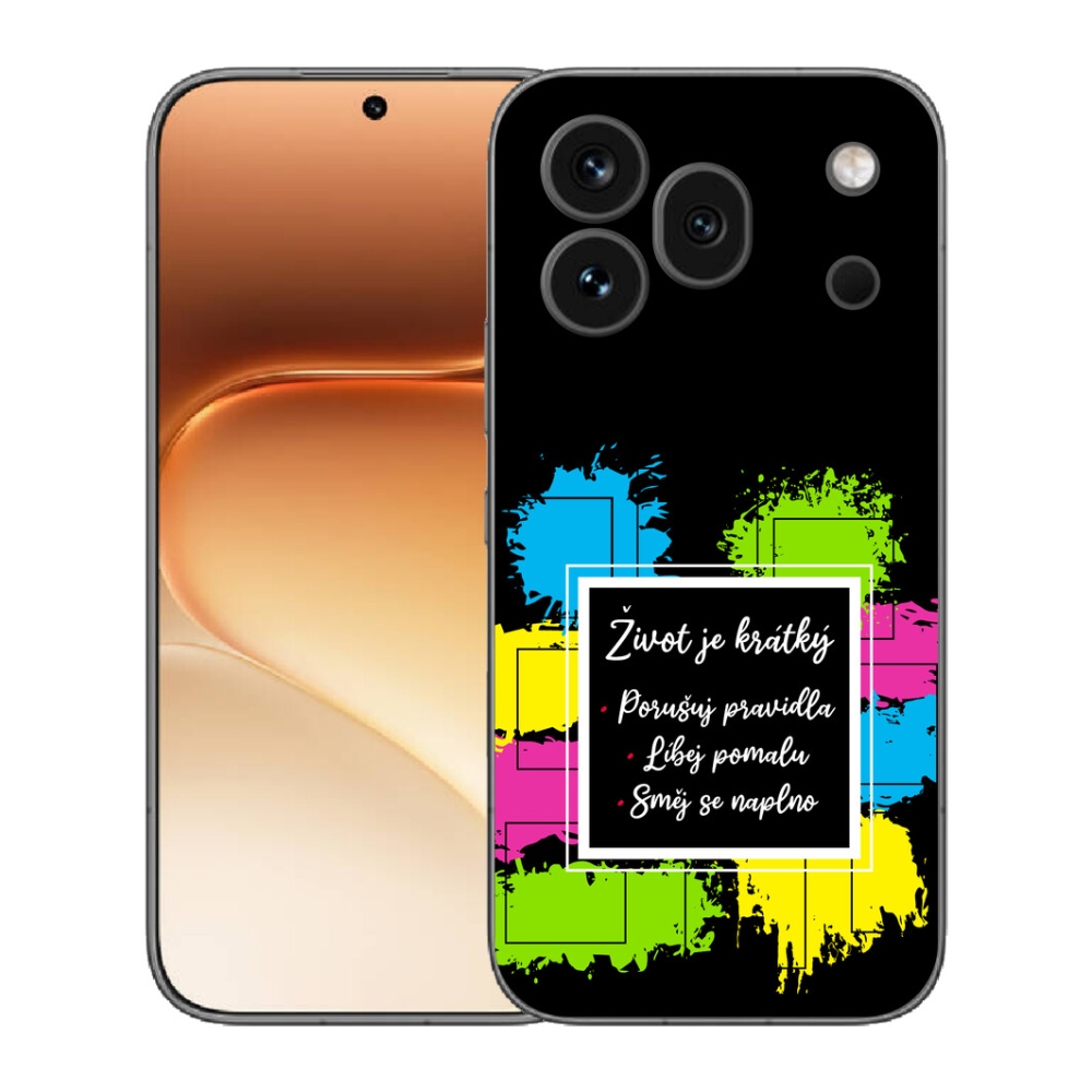 Gelový kryt mmCase na Honor 600 Pro - citát 5 černé pozadí