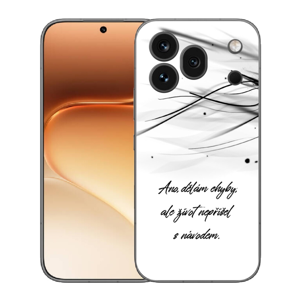 Gelový kryt mmCase na Honor 600 Pro - citát bílé pozadí