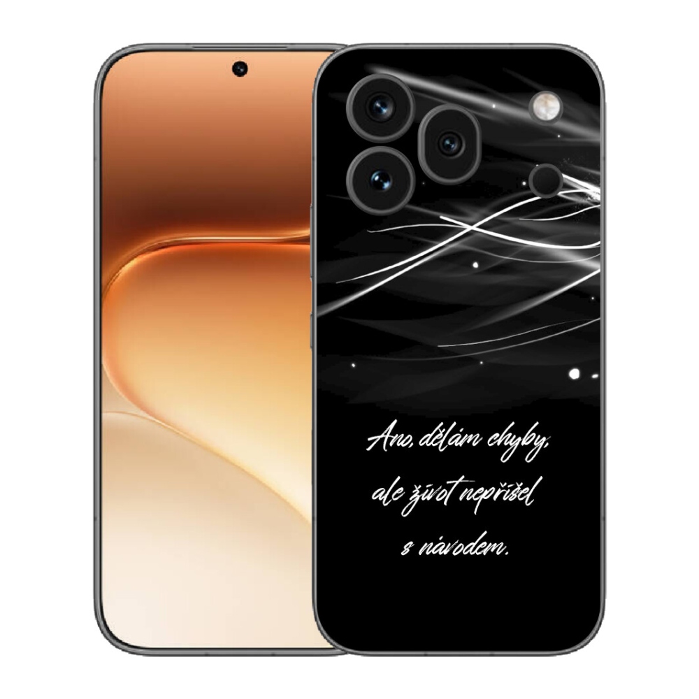 Gelový kryt mmCase na Honor 600 Pro - citát černé pozadí