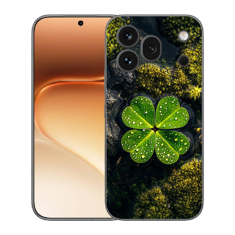 Gelový kryt mmCase na Honor 600 Pro - čtyřlístek