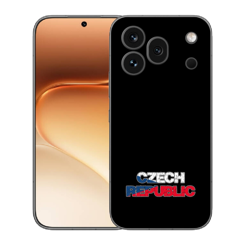 Gelový kryt mmCase na Honor 600 Pro - Czech Republic černé pozadí