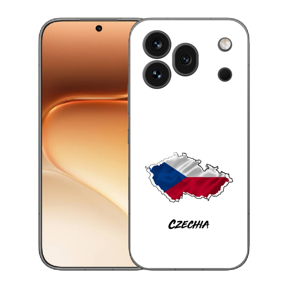 Gelový kryt mmCase na Honor 600 Pro - Czechia bílé pozadí