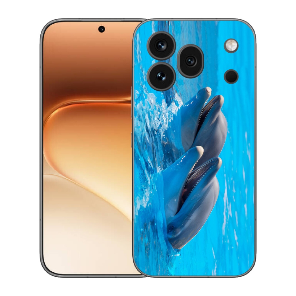 Gelový kryt mmCase na Honor 600 Pro - delfíni