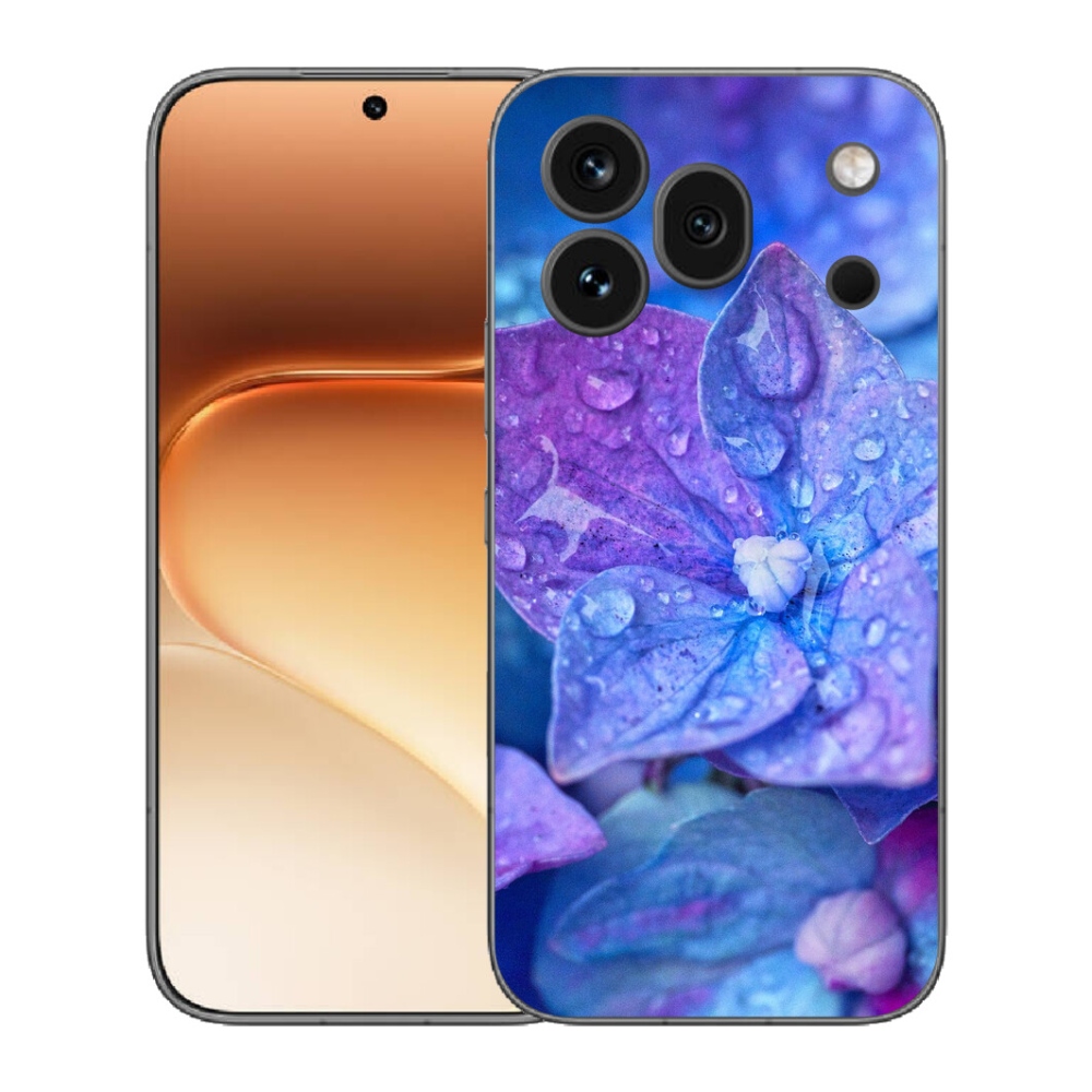 Gelový kryt mmCase na Honor 600 Pro - fialový květ
