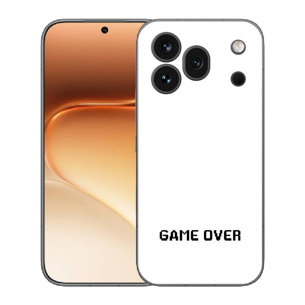 Gelový kryt mmCase na Honor 600 Pro - game over bílé pozadí