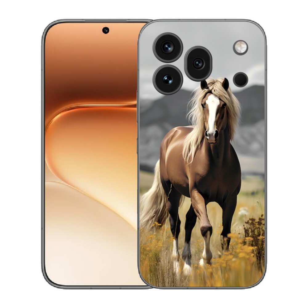 Gelový kryt mmCase na Honor 600 Pro - hnědý kůň 1