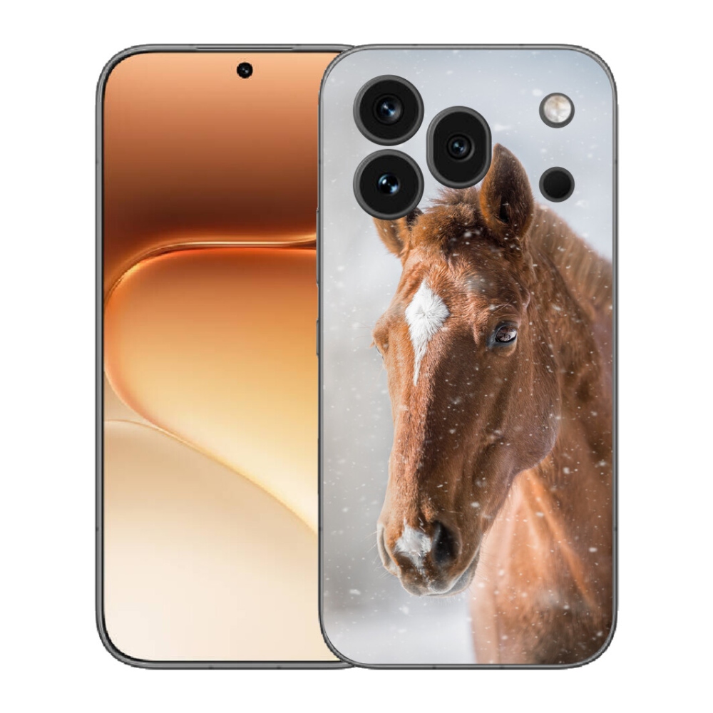 Gelový kryt mmCase na Honor 600 Pro - hnědý kůň 2