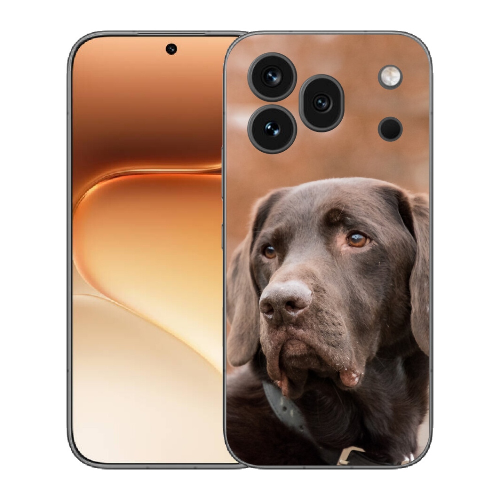 Gelový kryt mmCase na Honor 600 Pro - hnědý labrador