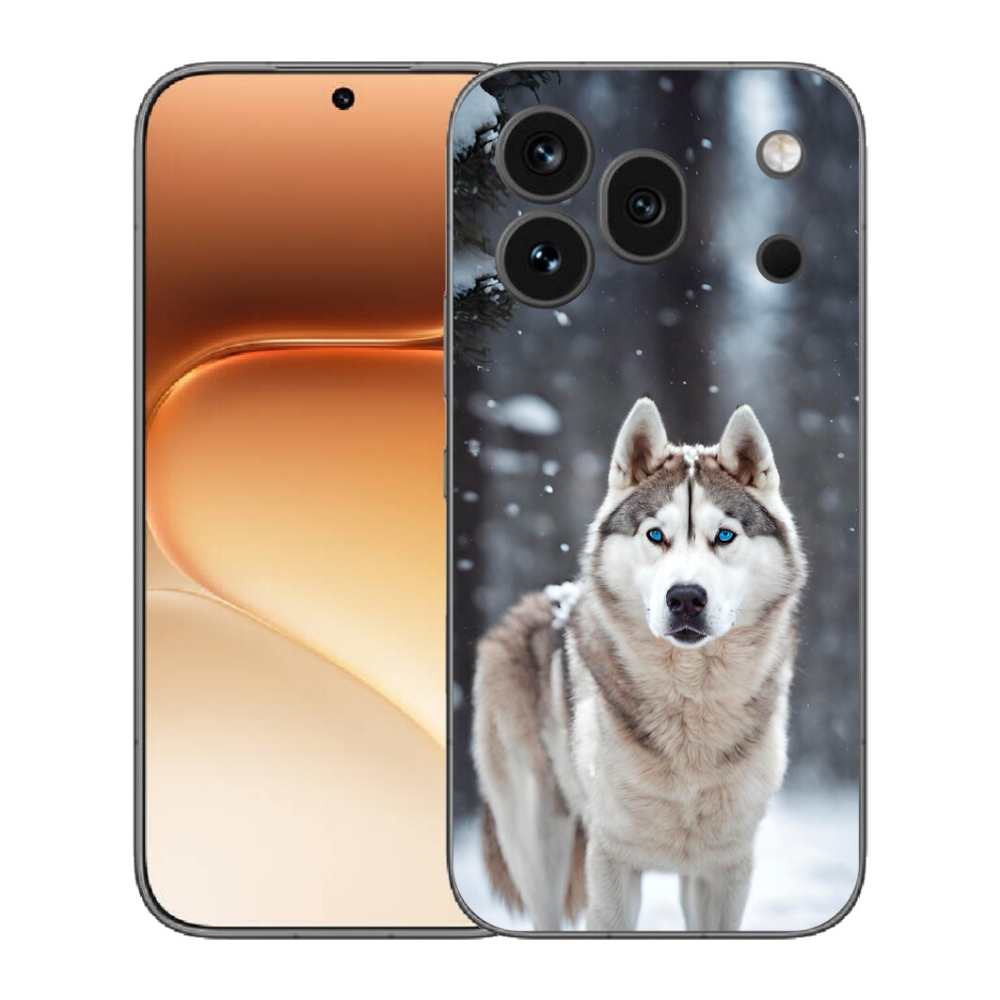 Gelový kryt mmCase na Honor 600 Pro - husky 2