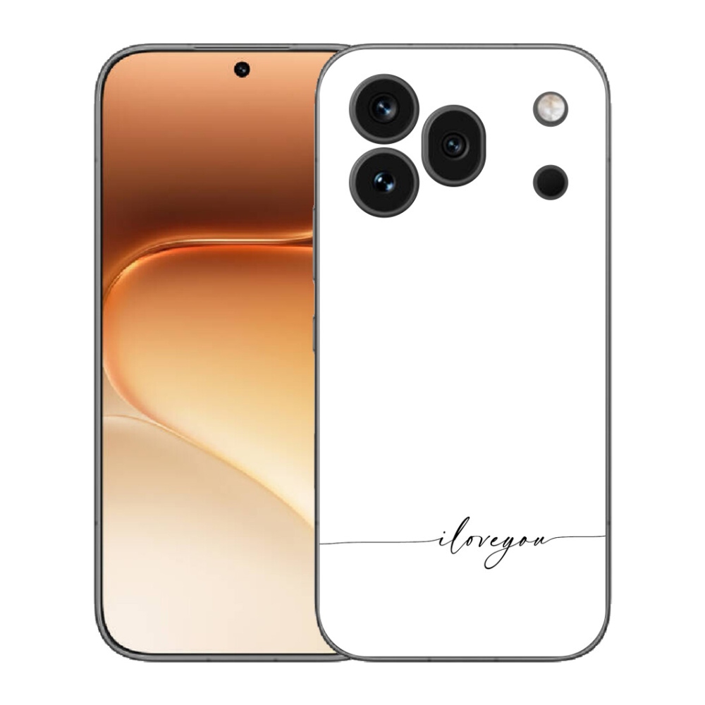 Gelový kryt mmCase na Honor 600 Pro - I love you bílé pozadí