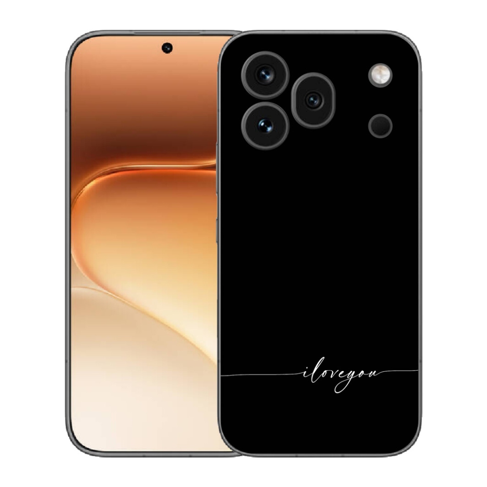 Gelový kryt mmCase na Honor 600 Pro - I love you černé pozadí