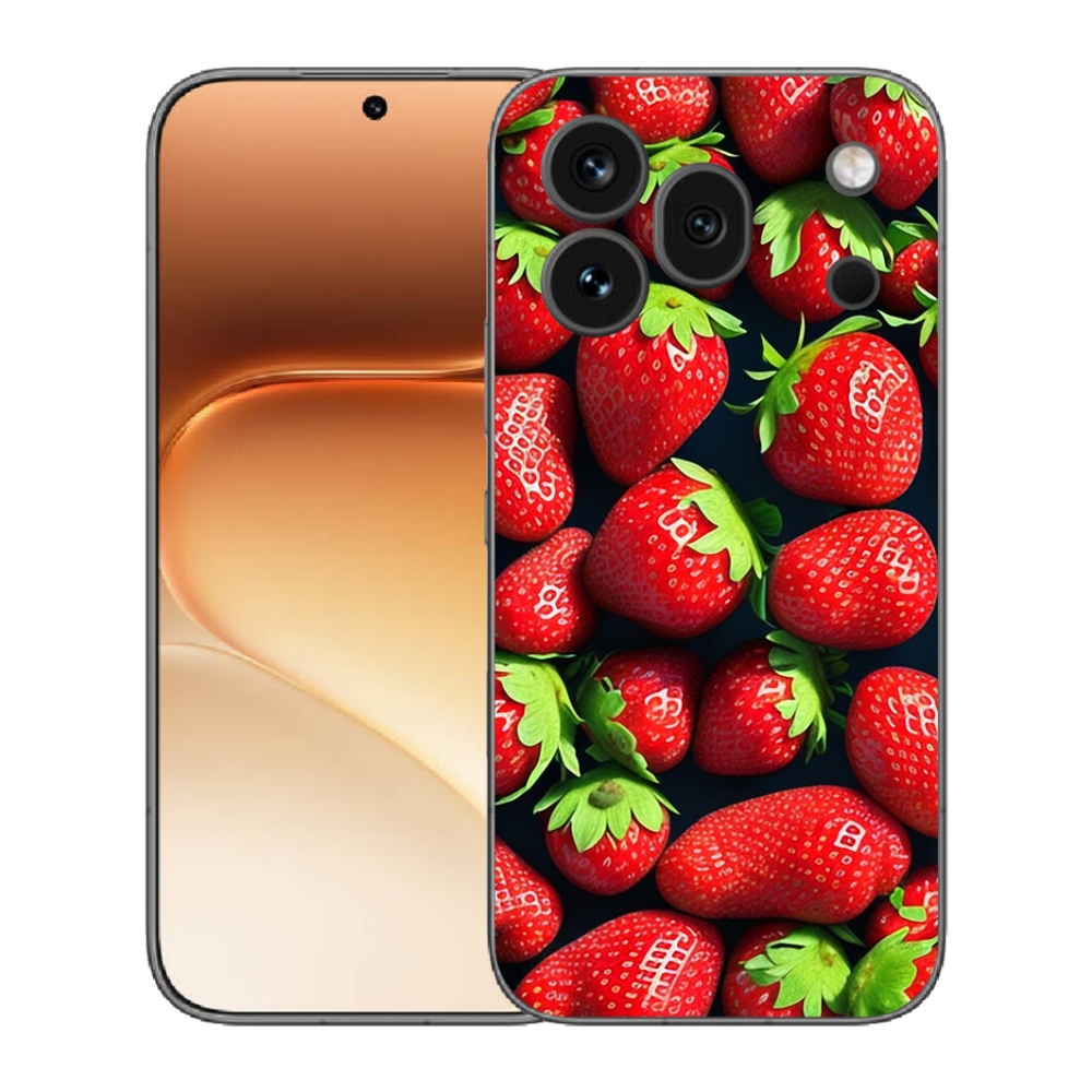 Gelový kryt mmCase na Honor 600 Pro - jahody